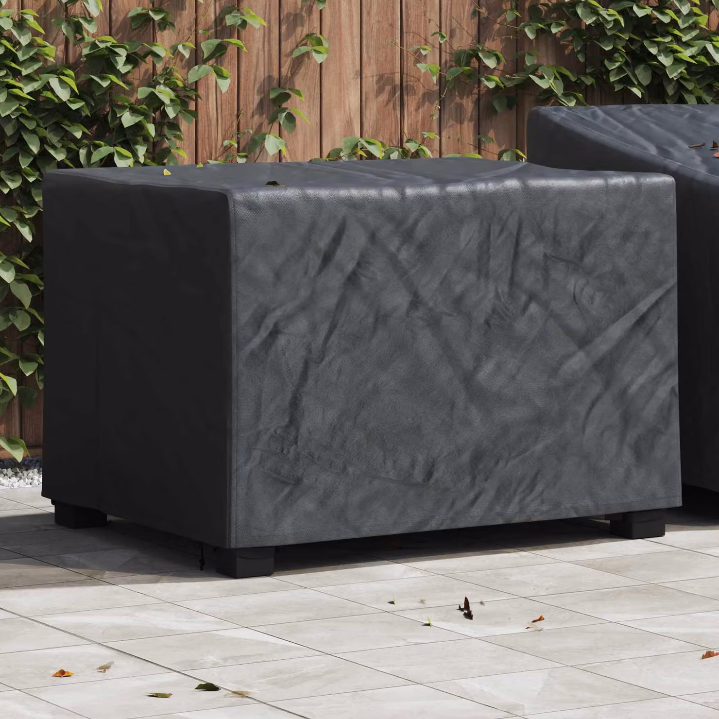 vidaXL Copertura per mobili 110 x 84 x 70 cm Tessuto Oxford 210D Nero