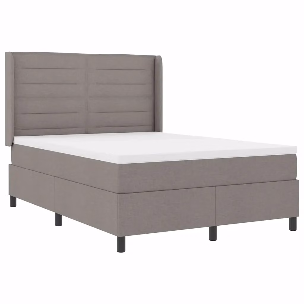 Letto a molle insacchettate con illuminazione LED sottostante vidaXL in tessuto grigio, L/P: 160 x 200 cm – 2