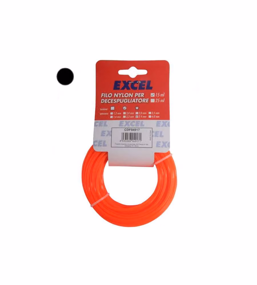 Filo Nylon Tondo           Mm 1,6 M 15 Excel 04915