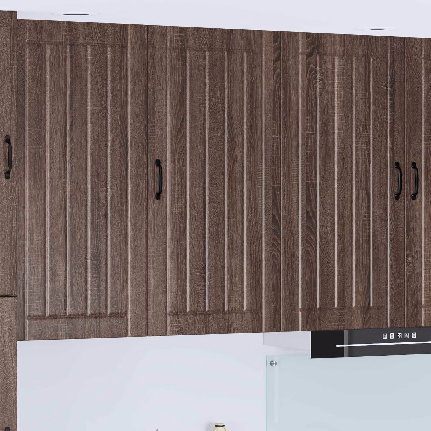 Armadietto a muro da cucina vidaXL LUCCA in rovere marrone con ante a battente L/P/H: 50 x 31 x 100 cm
