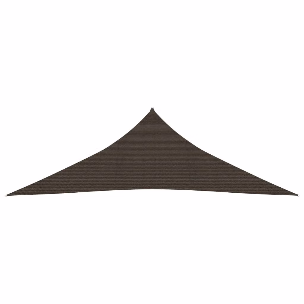 The Living Store Tenda da sole 160 g/m² Marrone 3,5x3,5x4,9 m HDPE