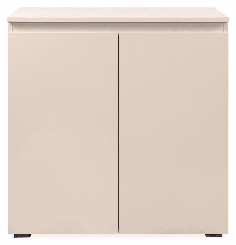 Calicosy - Credenza piccola a 2 ante, color cashmere L80 cm - ELVA