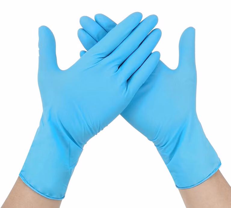 Guanti monouso Guanti monouso Guanti in nitrile M Guanti Box Blue