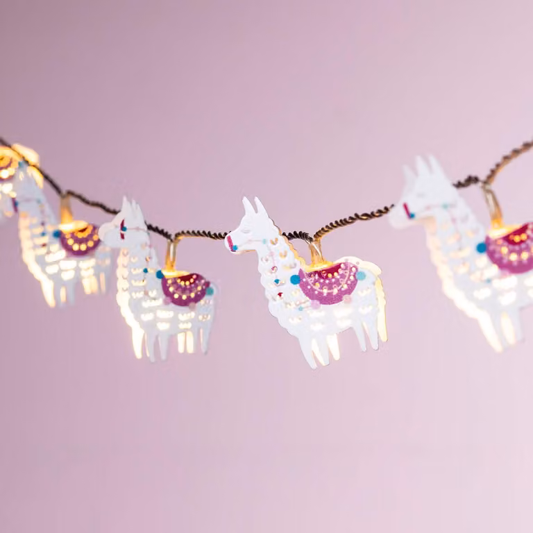 Luci a forma di fiamma, 10 LED bianco caldo, timer, 1,8 metri, alimentazione a batteria