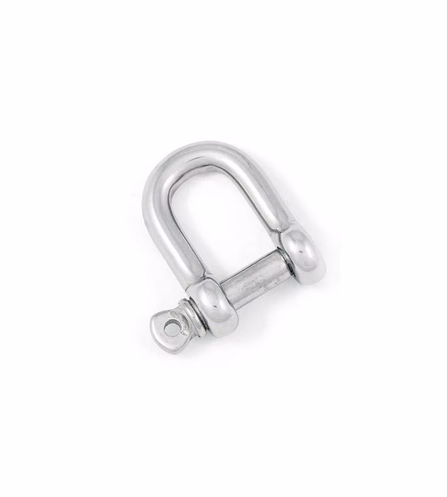 Grillo dritto  6 mm. in acciaio Inox A4 - AISI 316 - 2 pz.