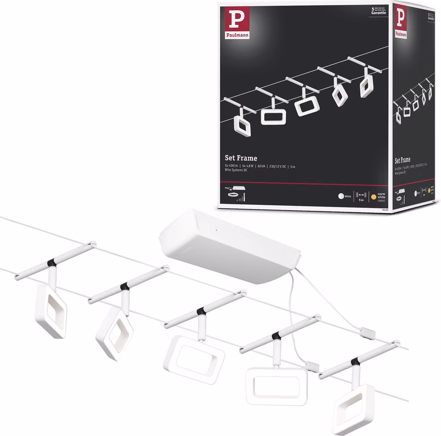 Sistema di cavi LED Paulmann CorDuo Set base telaio