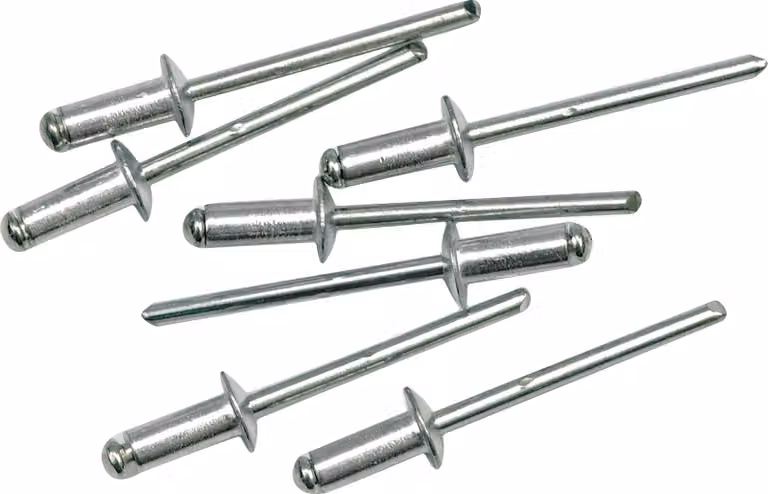Rivetto in alluminio 4,0 x 9,6 mm, 50 pezzi