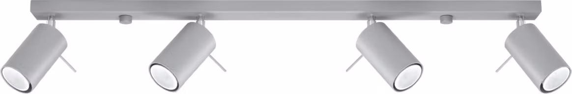 Lumilo PLAFON MIRAX 4 GU10 Grigio Lampada da soffitto