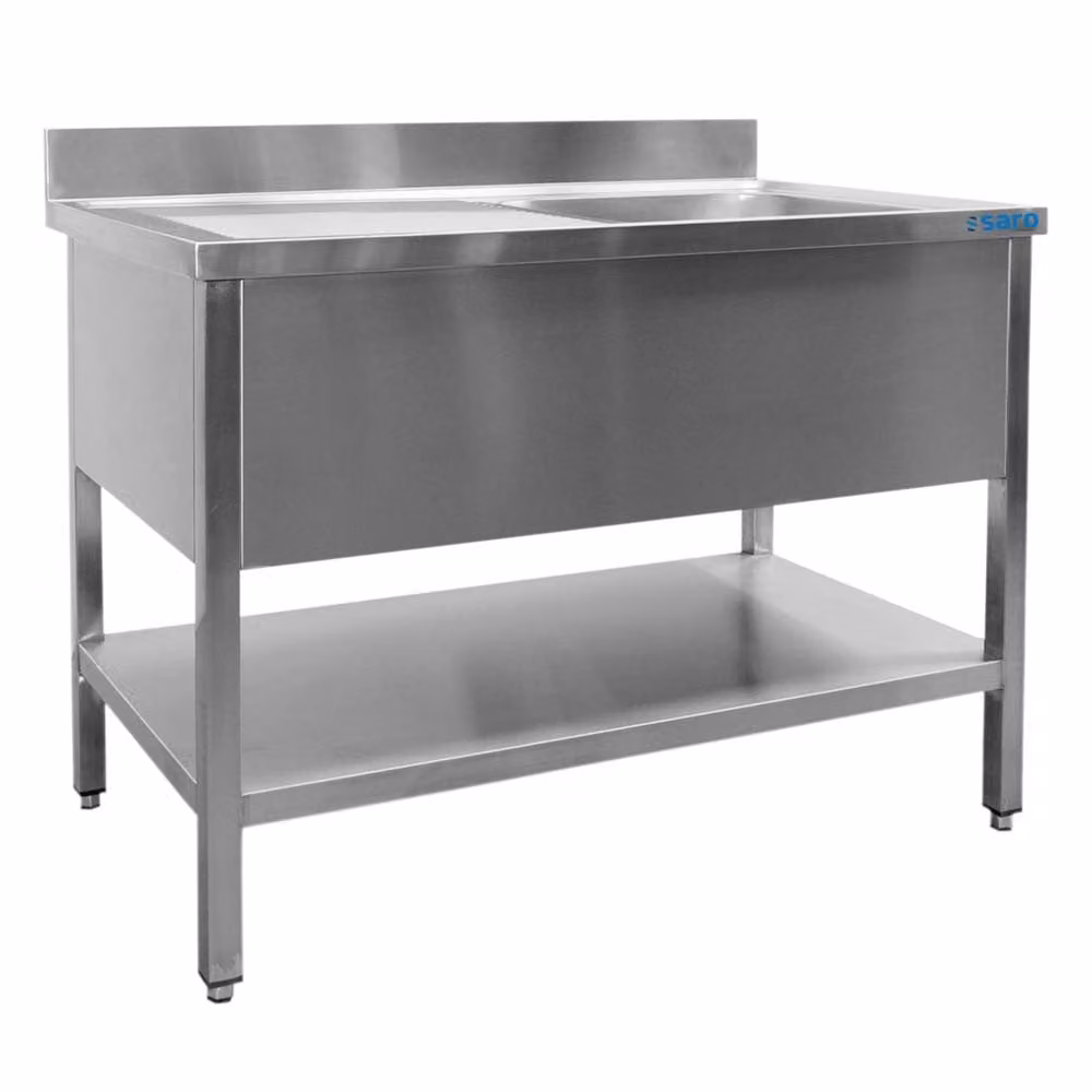 Mobile lavello Saro, 1 vasca, lato destro - L 1400 x 600 mm