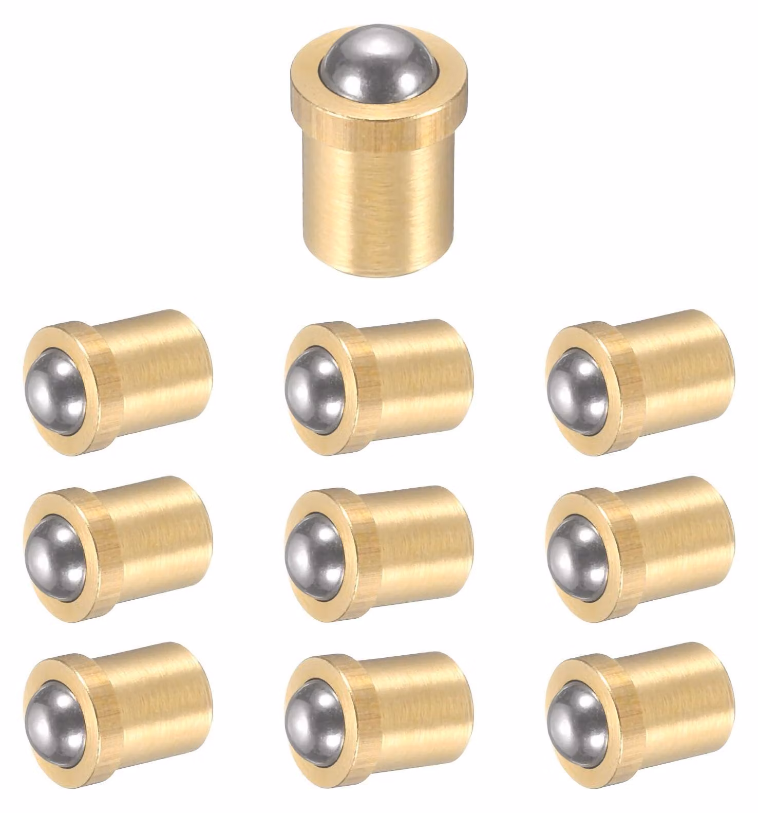 Penna a sfera, confezione da 10, punta a sfera da 2 mm, inchiostro blu (5N), corpo in acciaio inossidabile 304