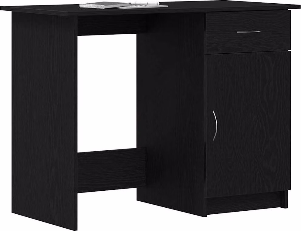 Scrivania Rovere Nero 100 x 50 x 76 cm Legno multistrato