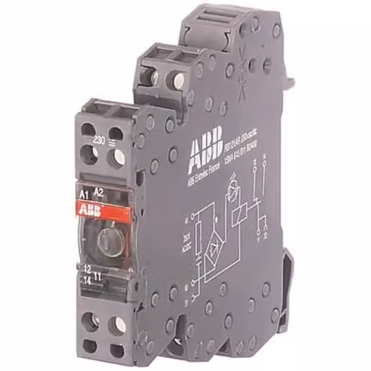 RB101R-24VUC Relè di interfaccia R600 1N+RC, A1-A2=24 V CA/CC, 250 V/10 mA-6 A, circuito RC in uscita