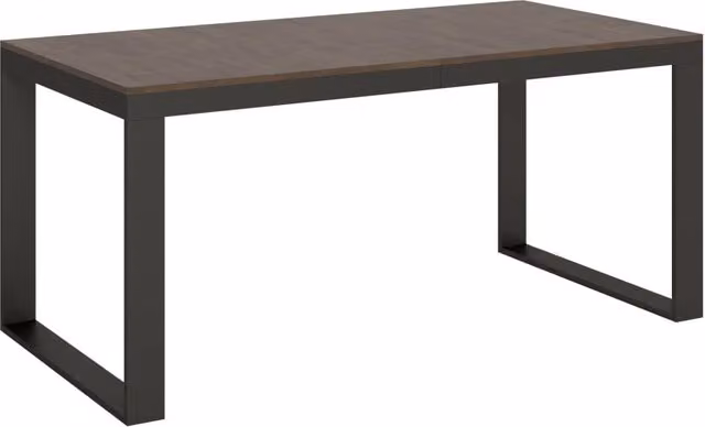 Tavolo allungabile Tekno Evolution Bs Com in noce e antracite L/P/H: 184 x 90 x 77 cm