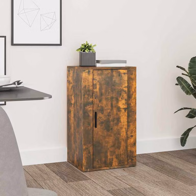 Credenza moderna vidaXL in legno Rovere Fumo, L 40 cm x P 33 cm x H 70 cm