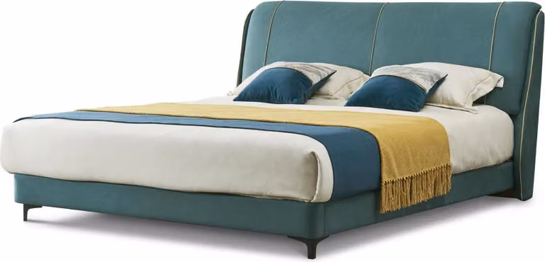 Bett Polsterbett Luxus Schlafzimmer Design Betten Leder Bettgestell