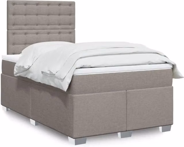 Letto Ibrido vidaXL con Materasso in Tessuto e Illuminazione Sottostante, L/P: 120 x 200 cm