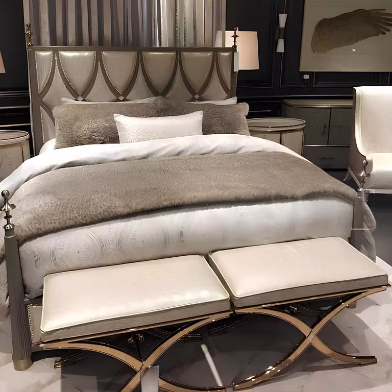Klassisch Doppelbett Bett Ehebett Design Luxus Betten Modern Stil 180x200cm