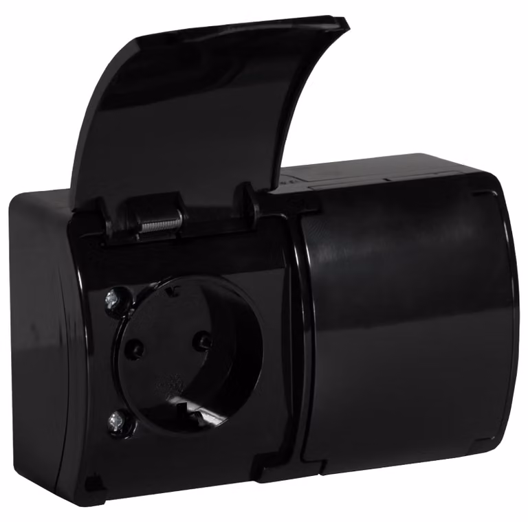 Prese multiple 2P+Z Schuko, grado di protezione IP44, adatte per ambienti umidi