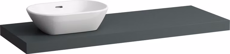 LAUFEN LANI Plan de toilette, une découpe à gauche, 1370x495x65mm, H4046821122661, H4046821122661