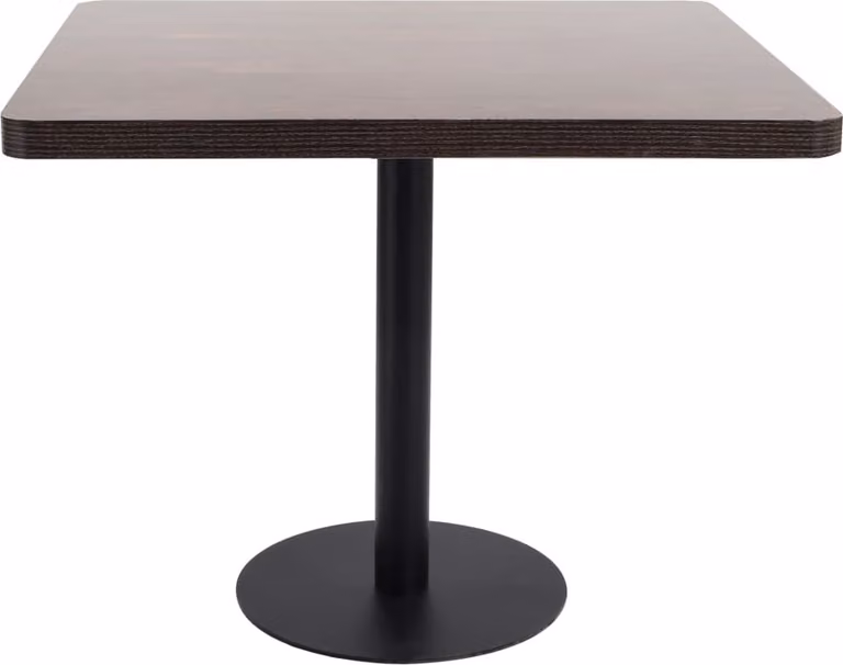 Tavolo da Bistrò Marrone Scuro 80x80 cm in MDF