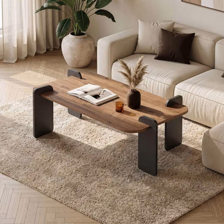 Skye Decor, Tavolino modulare di alta qualità (3 pezzi) - Rovere Saphir, 100% melaminico | 12345