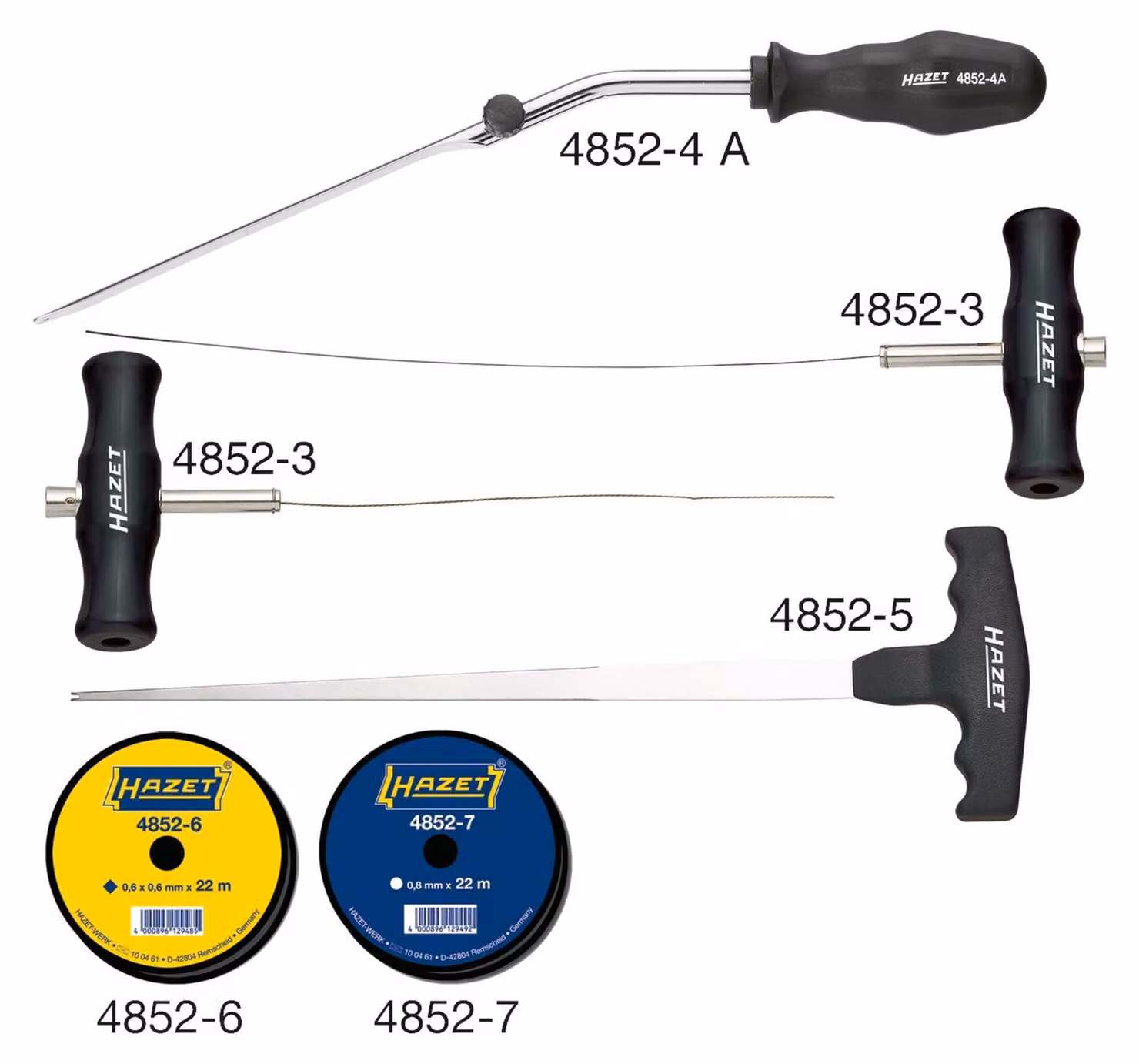 Set di utensili per smaltatura HAZET 4852/6 Numero di utensili: 6