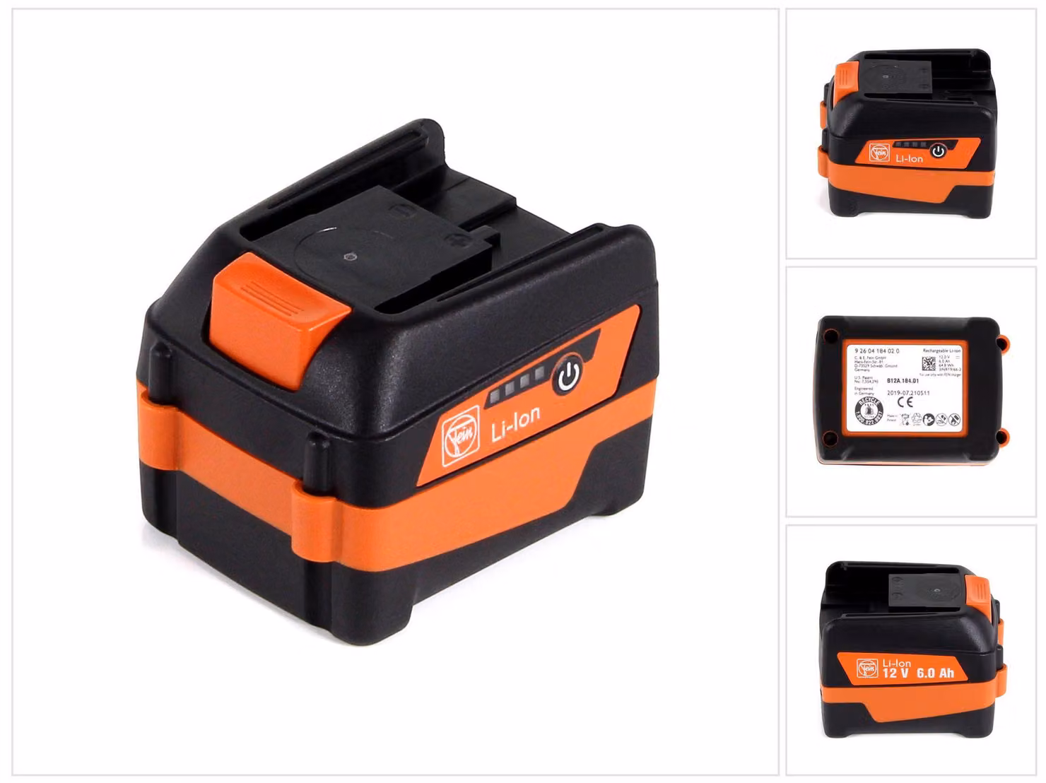 FEIN Batteria da 12V / 6,0 Ah con indicatore LED ( 92604184020 )