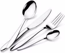 Set di posate Luisa Lagostina in acciaio inox 18/10 color argento cromo lucido, 24 pezzi