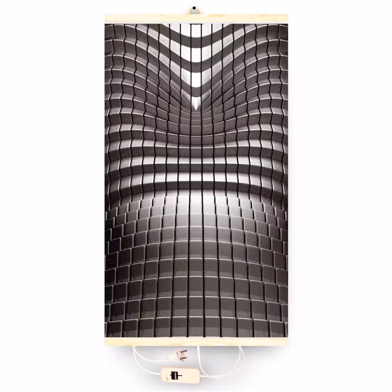 Riscaldamento a infrarossi termostato immagine riscaldatore pannello di riscaldamento a infrarossi radiatore 430W riscaldatore elettrico con astrazione motivo