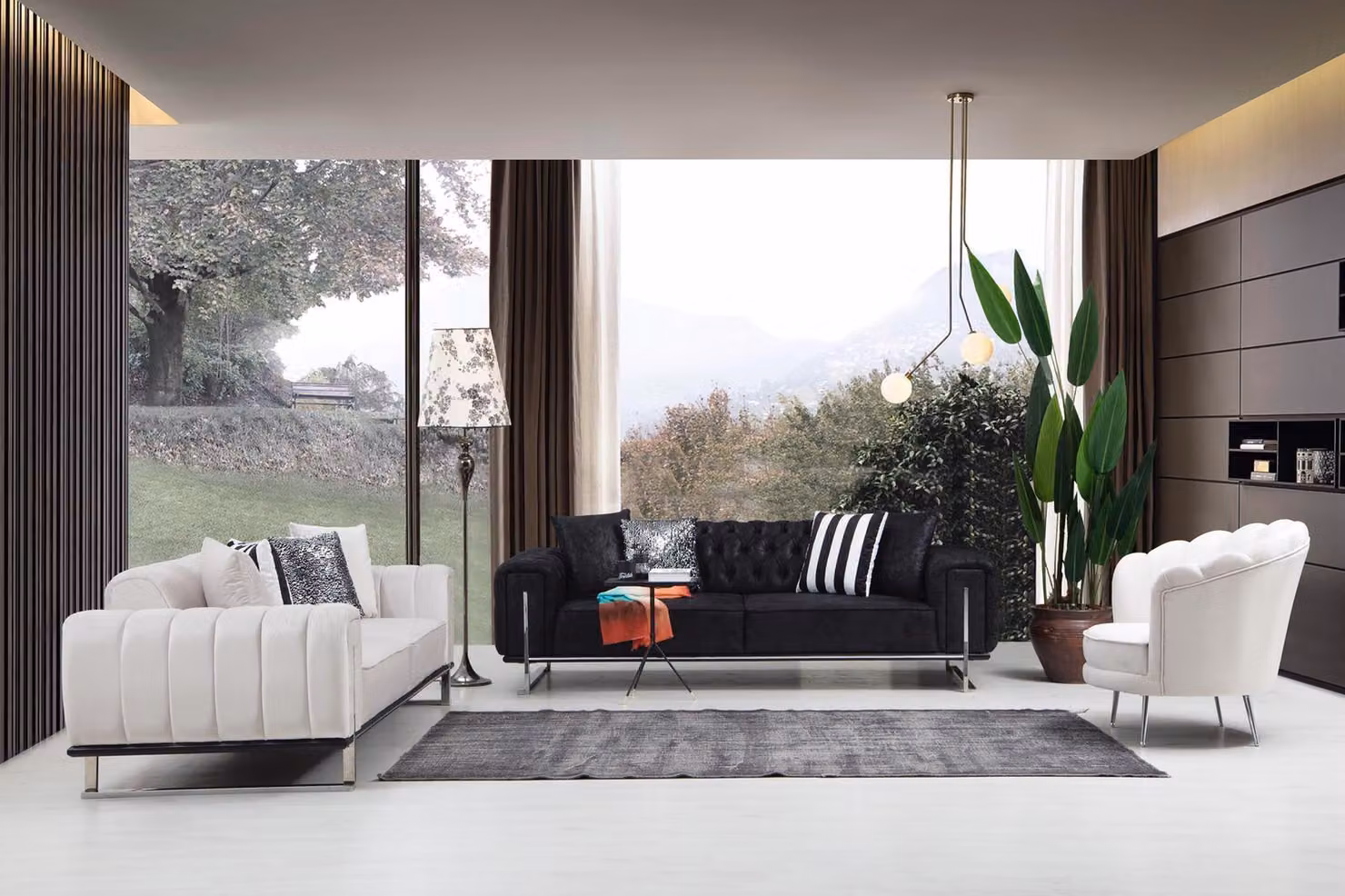 Wohnzimmer Set 2x Dreisitzer Sofa Chesterfield Couch Design Sessel Luxus Möbel