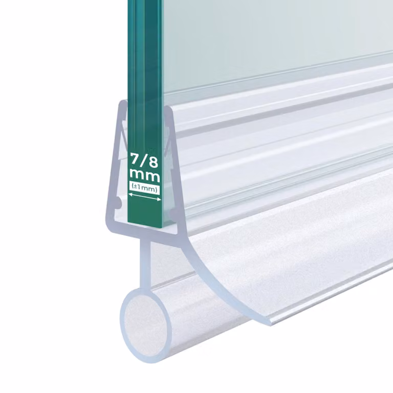 S'AFIELINA guarnizione di ricambio deflettore acqua doccia guarnizione box doccia bagno 7-8mm vetro 60cm