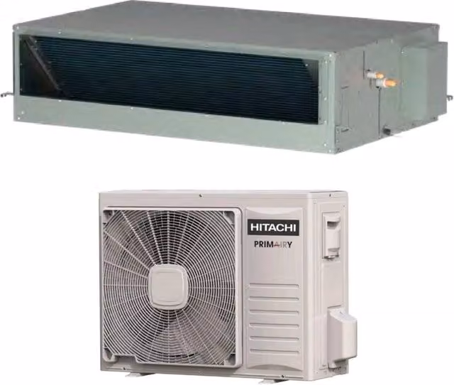 Climatizzatore Condizionatore Canalizzato Hitachi Serie Primary Inverter 48000 Btu RPIL-6.0UFE1NH + RAS-6.0UFESNH1 R-32 Bianco