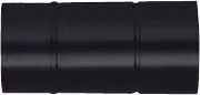 Tubo canna fumaria CLASSIC Save Fumisteria Nero opaco L/P/H: 13 x 25 cm