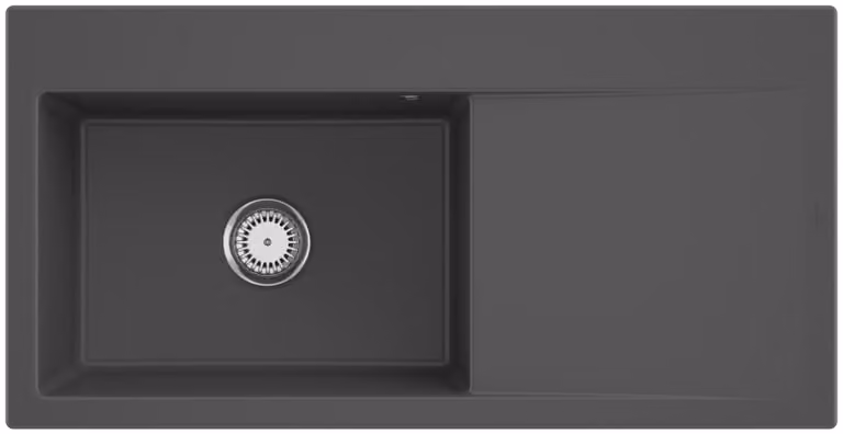 Lavello da cucina rettangolare Villeroy&Boch, lavello da cucina Subway Style 60 Graphite CeramicPlus 1000x510mm, larghezza base 60 cm