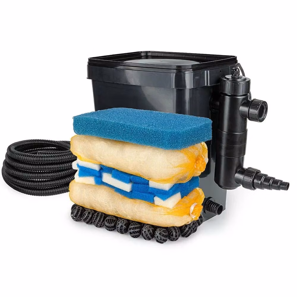 Filtro esterno per laghetto AQL Pond Biofilter con UV per volumi fino a 10000L, colore nero – 2