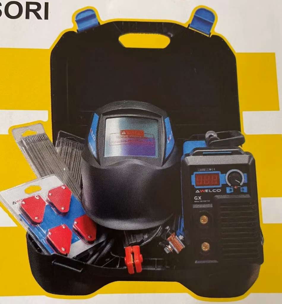 Valigetta Saldatrice Inverter MMA ad Elettrodo Rivestito Awelco GX 150 con Kit Magneti, Elettrodi 2-2.5mm e Casco – 2