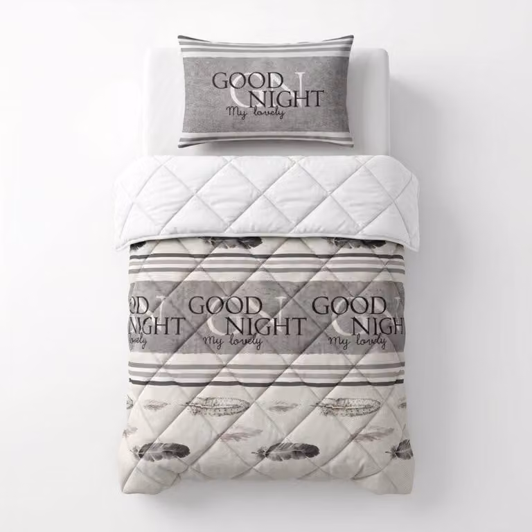Sleeptime, coperta "Lazy", colore sabbia, 140 x 200 cm, con federa inclusa