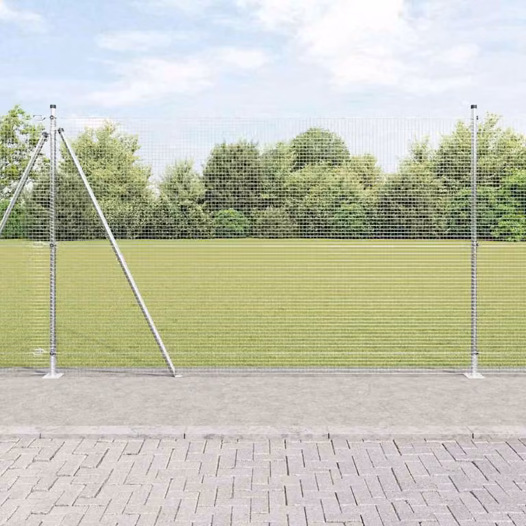 Maison Exclusive - Palo della recinzione Argento 25 x 1,5 m (19 x 19 mm rete)