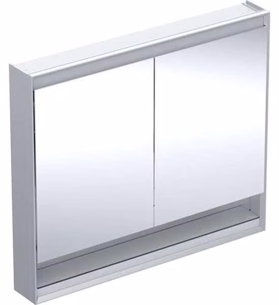 Geberit ONE armoire de toilette avec ComfortLight, 2 portes, montage en saillie, avec niche, 105x90x15cm, 505.834.00.1, 505.834.00.1