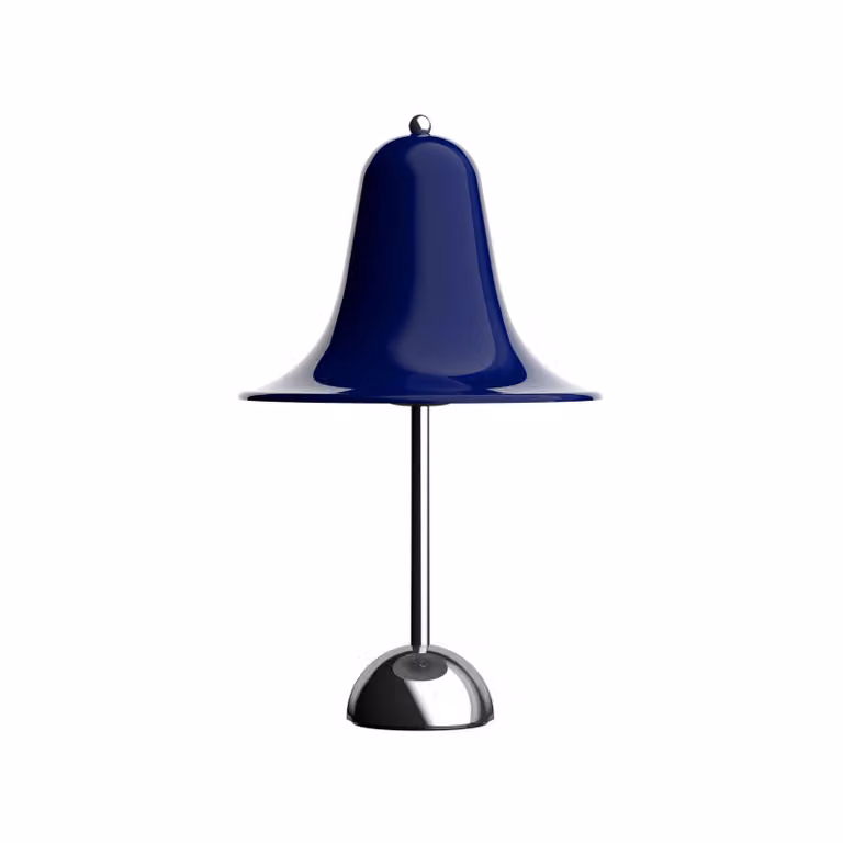 Verpan Lampada da tavolo Pantop, Blu, Soggiorno / Sala da pranzo, Metallo, Design, Lampada da tavolo