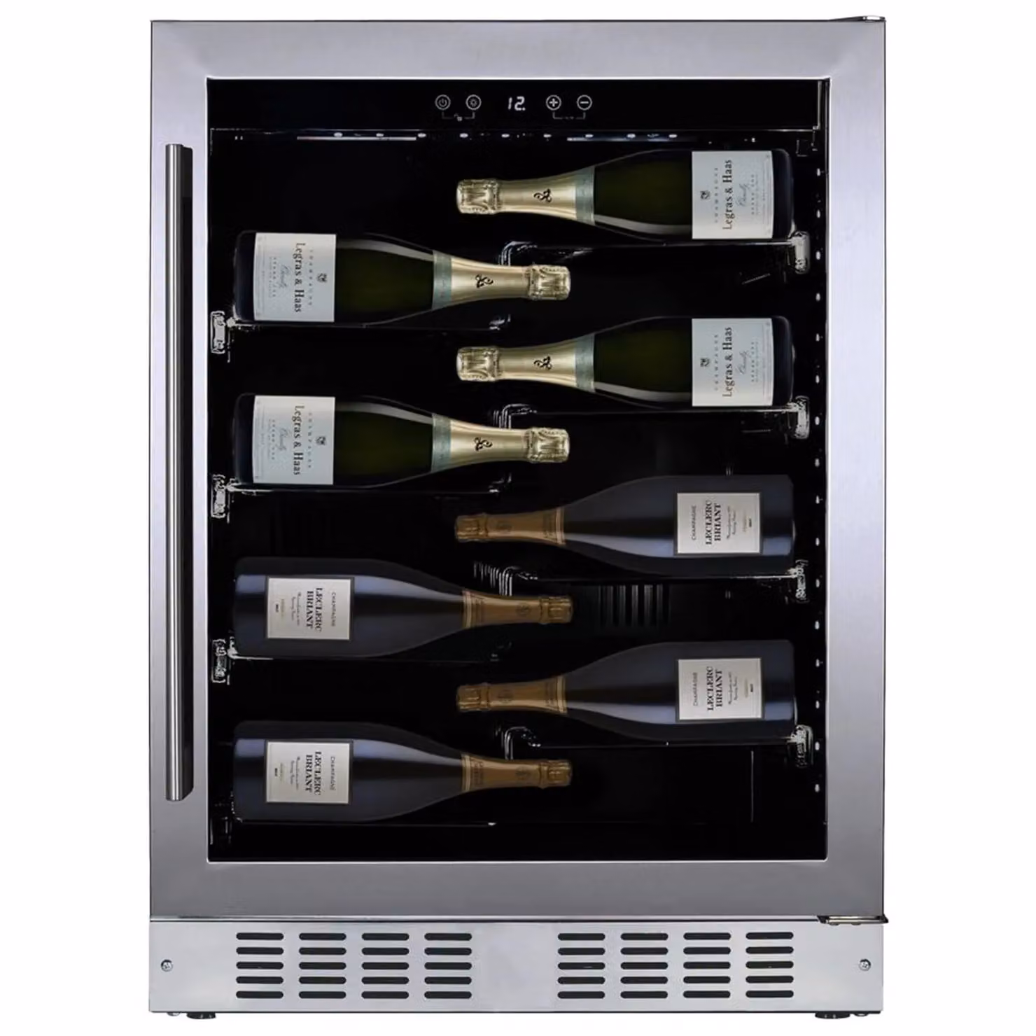 Cantina Built-in monotemperatura porta inox con maniglia inox - classe E, 40 bottiglie - DAUF-40.138SS