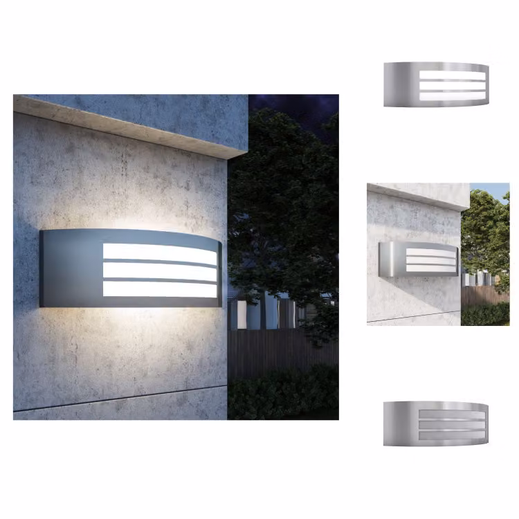 vidaXL Lampada da parete per esterni in acciaio inox - Illuminazione per esterni