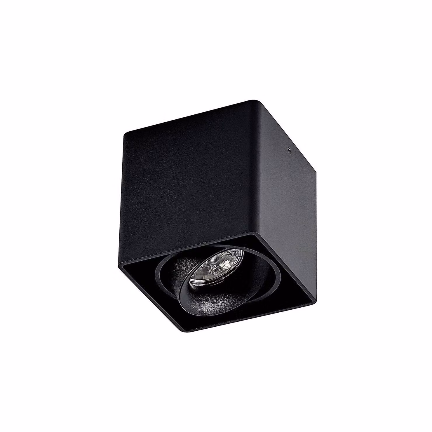 Arcchio Kubika downlight, 9 cm, nero, 1 luce, metallo