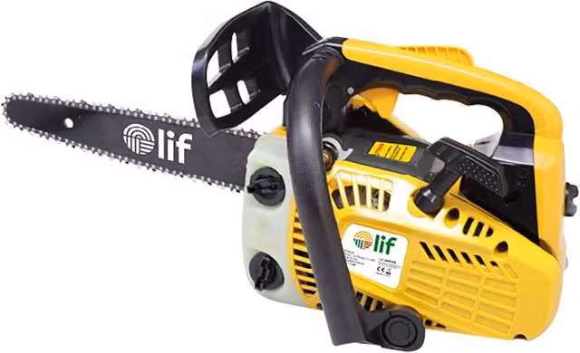 Motosega da potatura a gas LIF PG-26CS-C con lama carving da 25 cm, colore giallo