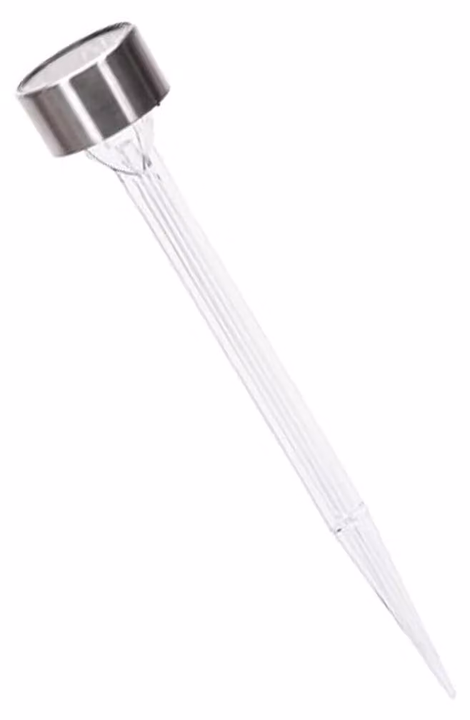 Lampada solare a LED in acciaio inossidabile, 6500 K, per prati e giardini