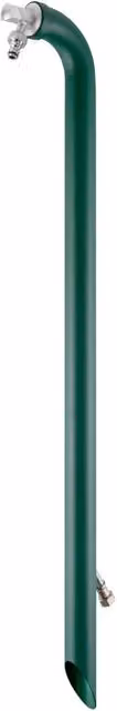 Fontana da Giardino a Cannuccia con Rubinetto Belfer 42/CN Verde in Metallo e Acciaio, H: 110 cm, L: 80 cm, P: 18 cm