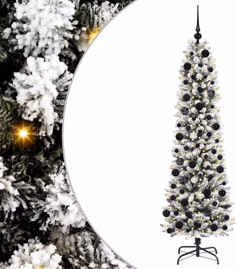 Albero di Natale artificiale con 300 LED Bianco 180 cm
