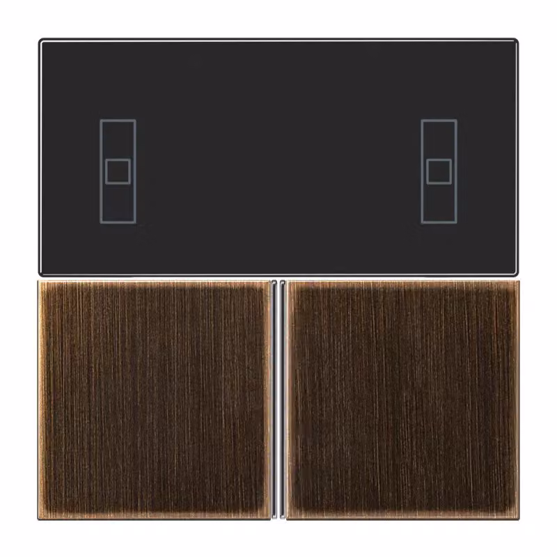 Set di tasti Jung ME4093TSAAT, interamente in ottone anticato