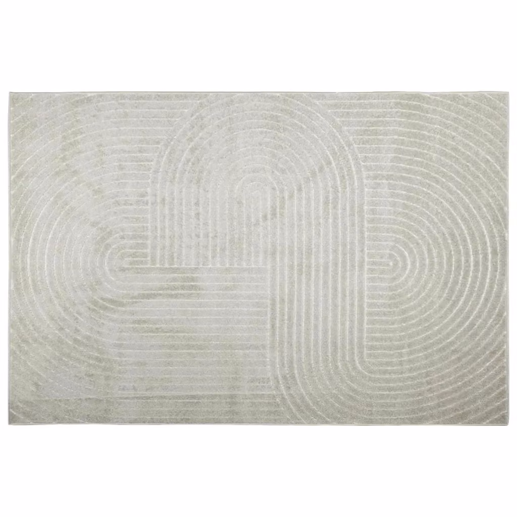 Tappeto geometrico moderno vidaXL PALMERAS verde e grigio per interno ed esterno L: 340 cm, P: 240 cm