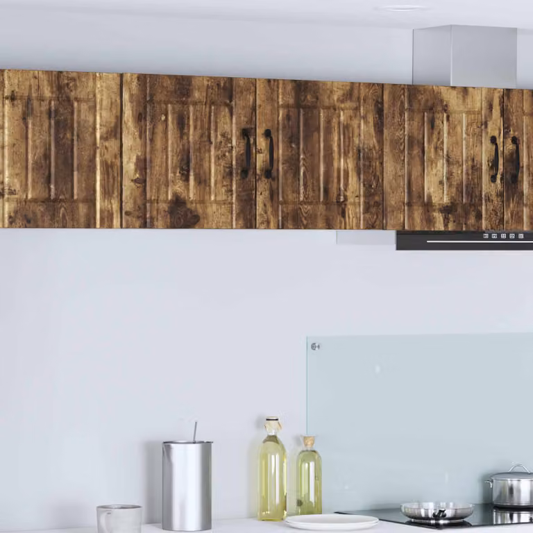 Armadietto a muro moderno vidaXL LUCCA in legno marrone con ante a battente L: 80 cm, P: 31 cm, H: 40 cm